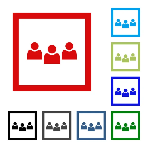 İnsanlar düz simge vektör. Web tasarım stili