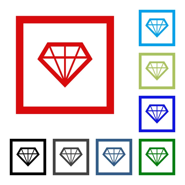 Diamant pictogram in trendy vlakke stijl geïsoleerd op de achtergrond. Diamant pictogram vectorillustratie, Eps10. — Stockvector