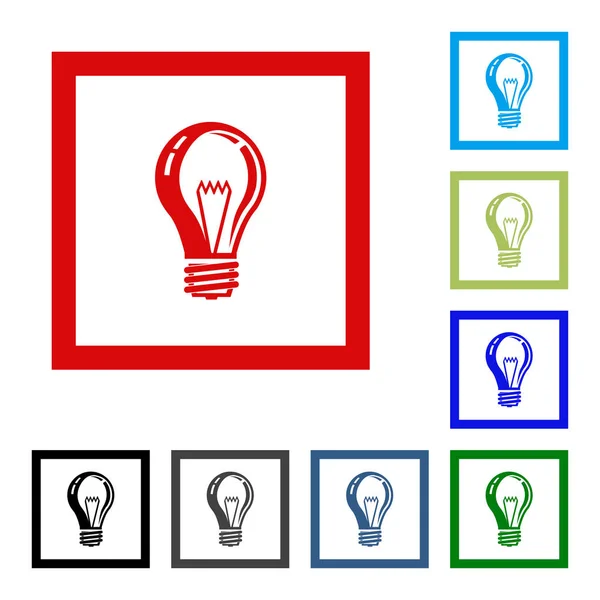 Ampul satır simge vektör, beyaz arka plan üzerinde izole. Fikir işareti, çözüm, düşünme kavramı. Aydınlatma elektrik lambası. Elektrik, Parlatıcı.