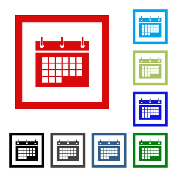 Εικονίδιο ημερολογίου σε μοντέρνο στυλ επίπεδη. Ημερολόγιο σύμβολο για σχεδιασμό web site σας, το λογότυπο, app, Ui. Vector εικονογράφηση, Eps10. — Διανυσματικό Αρχείο