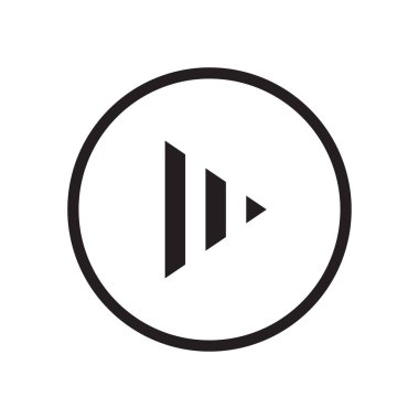 Ok simgesi gri arka plan üzerinde izole trendy düz tarzı. Vektör çizim, Eps10.