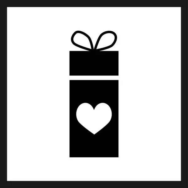 Hediye kutusu simgesi. Vektör düz görüntü.