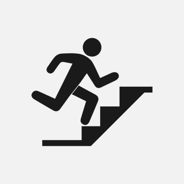 Kariyer merdiven vektör simgesi. Vektör web resmi