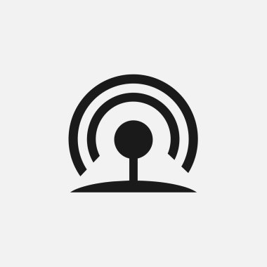 Sosyal rss vektör web düz simgesi. Vektör görüntü