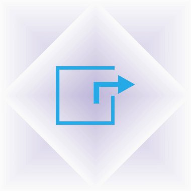 mavi ok simgesi aşağı. gri izole düz download işaret.