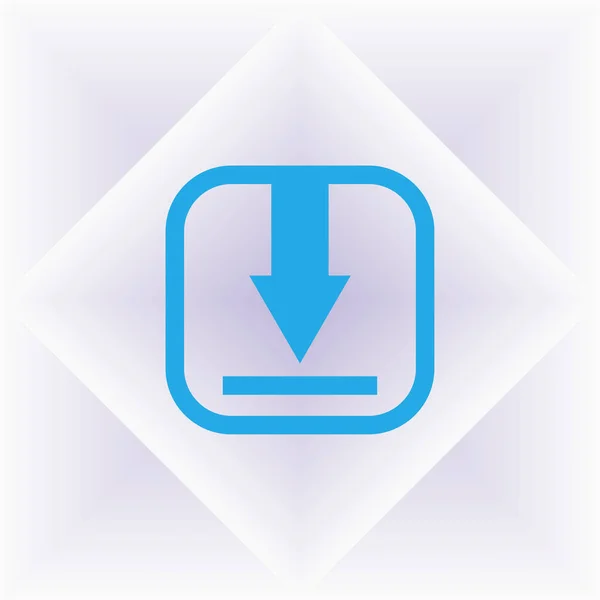 mavi ok simgesi aşağı. gri izole düz download işaret.