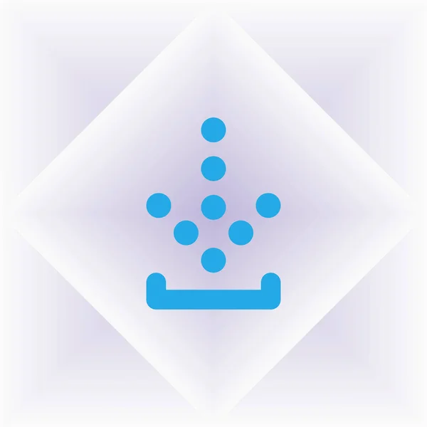 mavi ok simgesi aşağı. gri izole düz download işaret.