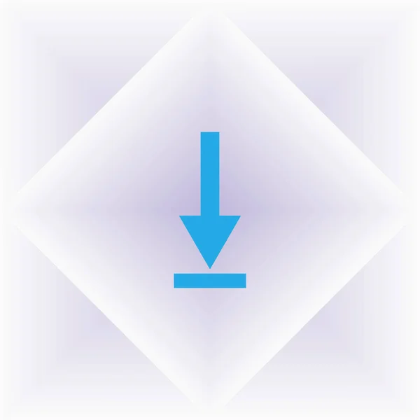 mavi ok simgesi aşağı. gri izole düz download işaret.