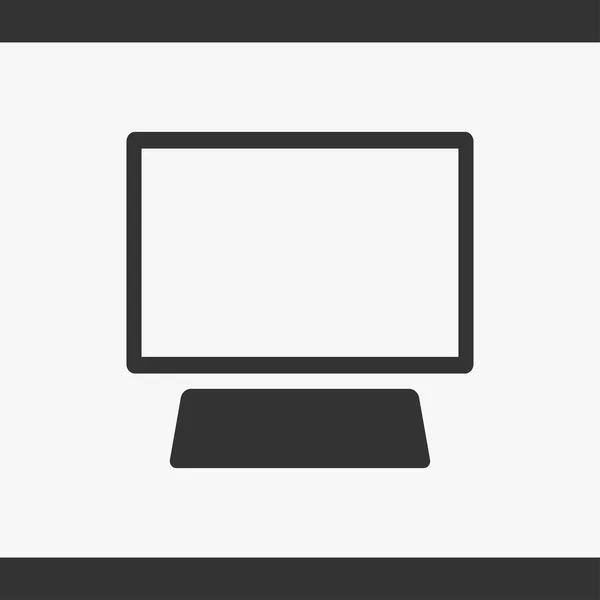 Computerskærm ikon. Flad PC symbol. Vektorillustration, EPS10. – Stock-vektor