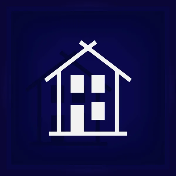 Будинок значок у модному плоских стилі ізольовані на блакитному тлі. Векторні ілюстрації, Eps10. — стоковий вектор