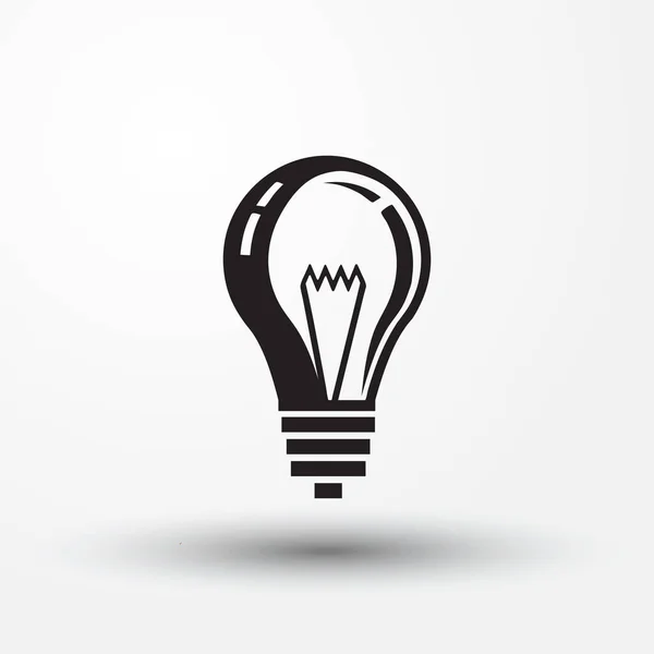 Ampul satır simge vektör, beyaz arka plan üzerinde izole. Fikir işareti, çözüm, düşünme kavramı. Aydınlatma elektrik lambası. Elektrik, Parlatıcı. Grafik tasarım için trendy düz stil