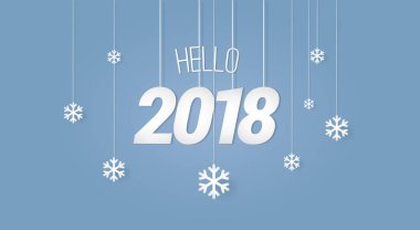 Kış Tema, Noel ve yeni yıl tebrik kartı için arka plan için renkli vektör çizim