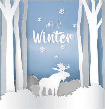 Kış Tema, Noel ve yeni yıl tebrik kartı için arka plan için renkli vektör çizim