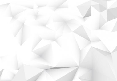 Beyaz soyut geometrik, düşük Poli stil vektör çizim grafik arka plan
