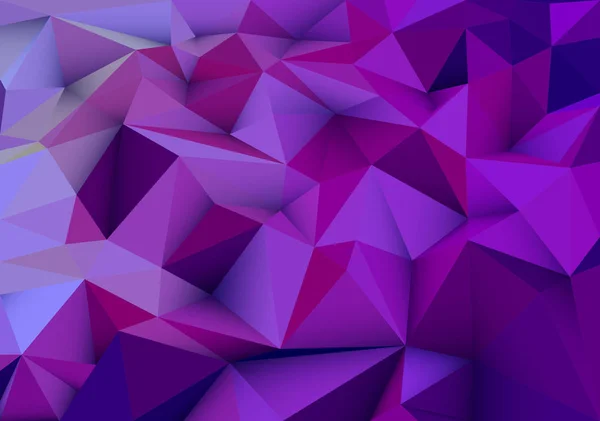 Dark Purple Abstract Geometric Low Poly Style Vector Illustration Graphic — Stock Vector