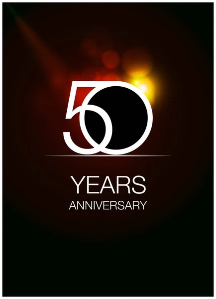 Χρόνια Εορτασμού Επετείου Λογότυπο Εικονογράφηση Διάνυσμα Σκούρο Φόντο — Διανυσματικό Αρχείο