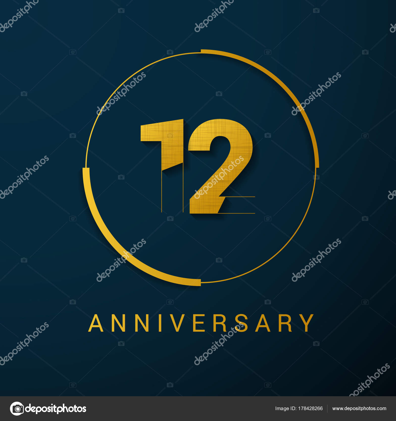 Anniversaire De 12 Ans Images Vectorielles Anniversaire De 12 Ans Vecteurs Libres De Droits Depositphotos