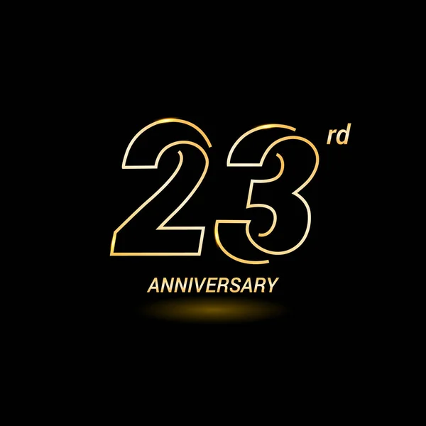 Логотип 23 года — стоковый вектор