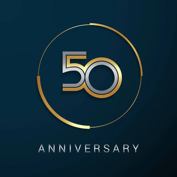 50 年周年記念ロゴ — ストックベクタ