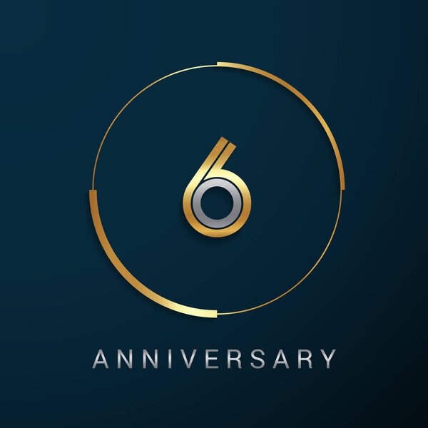 Логотип "6 лет со дня рождения"

