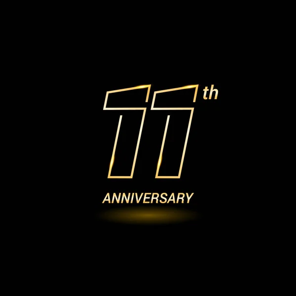 11 Ans logo anniversaire — Image vectorielle