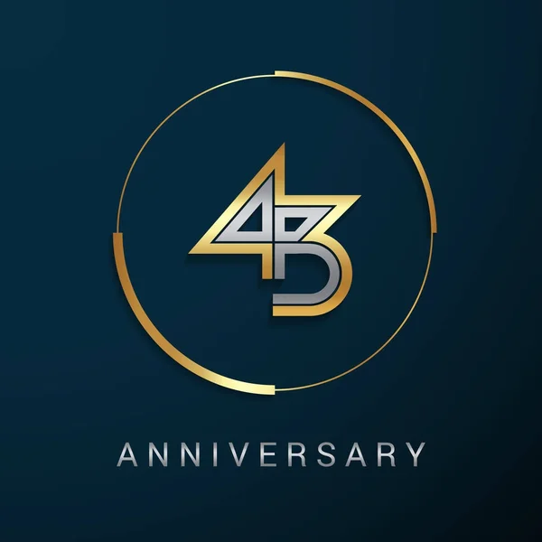 161 43 years anniversary logo Vector Images | Depositphotos