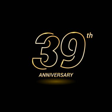39 yıl yıldönümü logosu