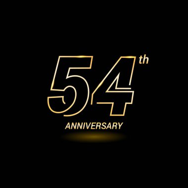 54 yıl yıldönümü logosu