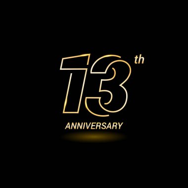 13 yıl yıldönümü logosu