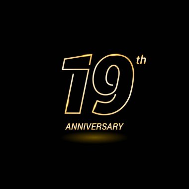19 yıl yıldönümü logosu