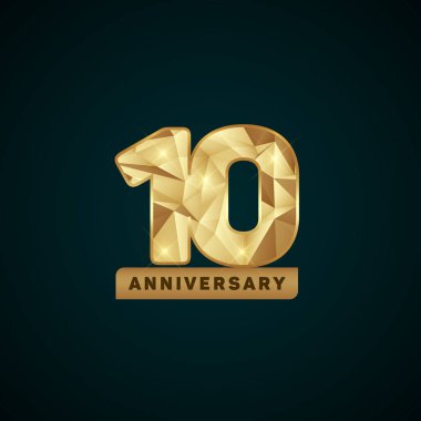 10 yıl altın yıldönümü logo 