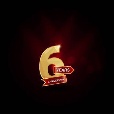 6 yaşındaki altın yıldönümü Logo