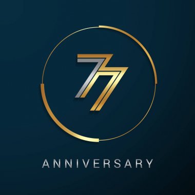 77 yıl yıldönümü logo