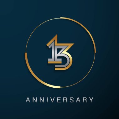 13 yıl yıldönümü logo