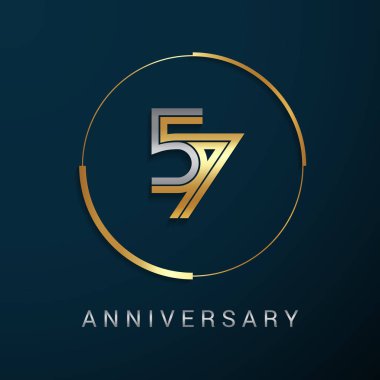57 yıl yıldönümü logo