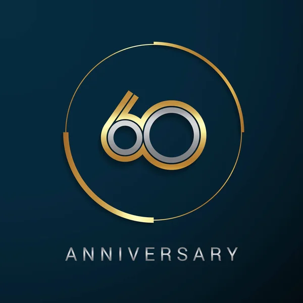 Logotype anniversaire 60 ans — Image vectorielle