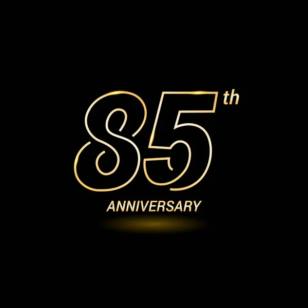 Logotipo del aniversario de 85 años — Vector de stock