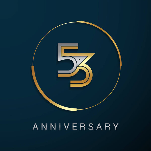 Логотип "53 года со дня рождения"
