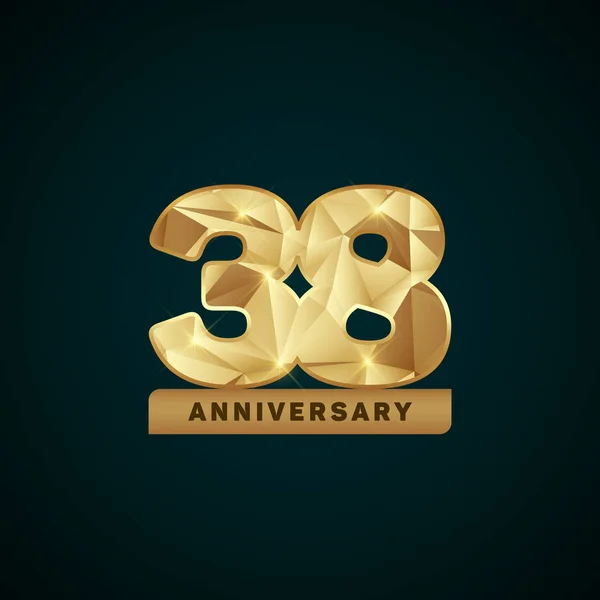 38 年 50 周年記念ロゴ — ストックベクタ