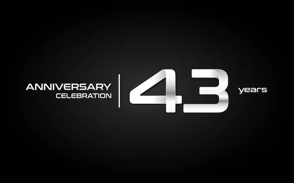 Años Celebración Del Aniversario Logo Gradiente Blanco Ilustración Vectorial Sobre — Archivo Imágenes Vectoriales
