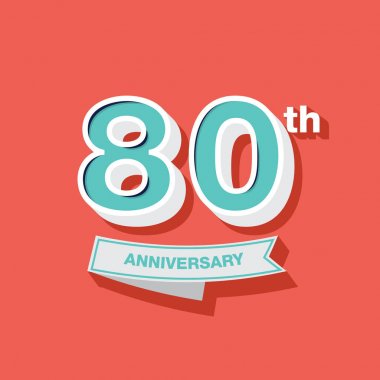 80 yıl dönümü tasarım