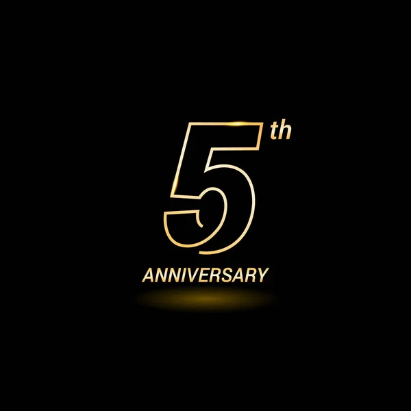 Logo anniversaire de 5 ans — Image vectorielle