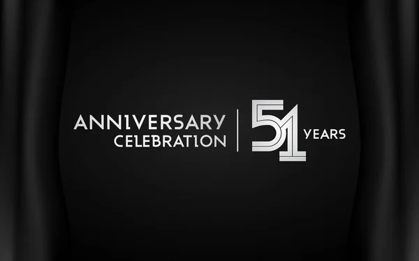 Anos Anniversary Logotype Com Silver Multi Linear Number Ilustração Vetorial — Vetor de Stock