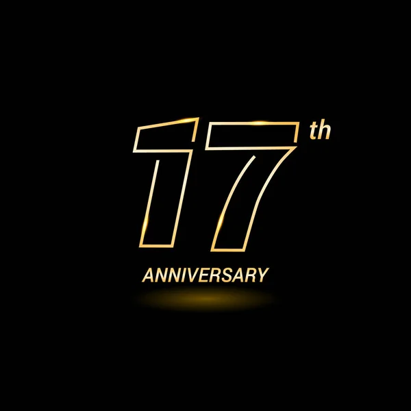 17 years anniversary logo — Stock Vector