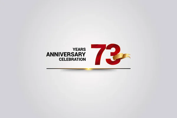 Años Celebración Del Aniversario Logotipo Ilustración Vectores Elegante Rojo Con — Archivo Imágenes Vectoriales