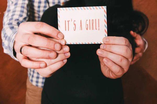 É uma festa de revelação de género feminino. — Fotografia de Stock