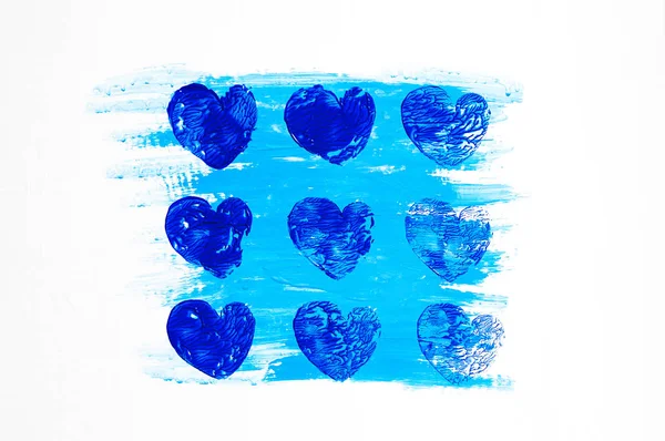 Abstract blue heart — Stock Photo, Image