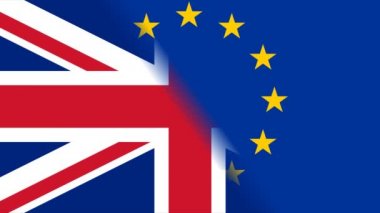 Brexit AB ben Gb bayrakları döndürmek