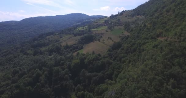 Aérien de campagne en Bosnie-Herzégovine — Video