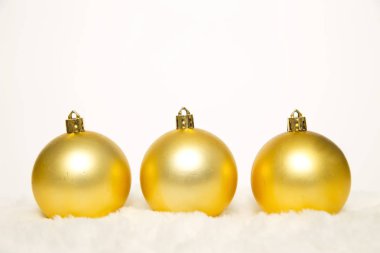 Beyaz Sarı Noel dekorasyon